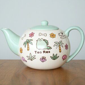 PUSHEEN Tea Rex Teapot Ceramic Our Name is Mud RARE Discontinued